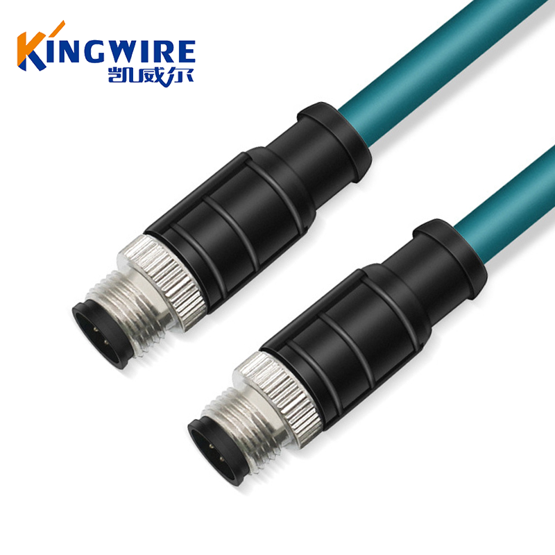 M12转M12 公对公 8芯A型拖链网线