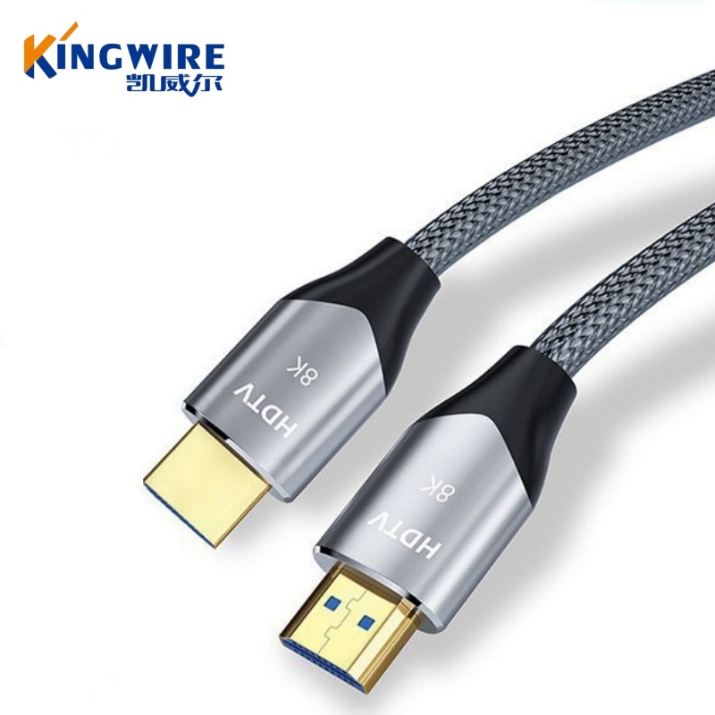 棉网款HDMI线2.1版8k60Hz视频连接线