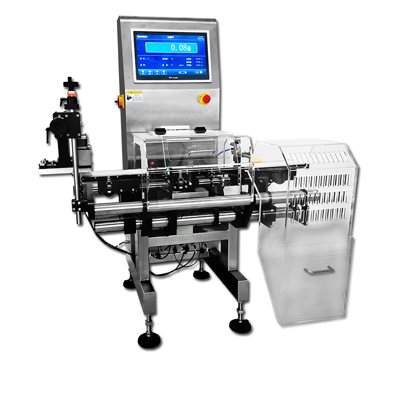 袋装零食瓶装饮料检重秤盒装饼干药品检重剔除秤自动检重分选秤