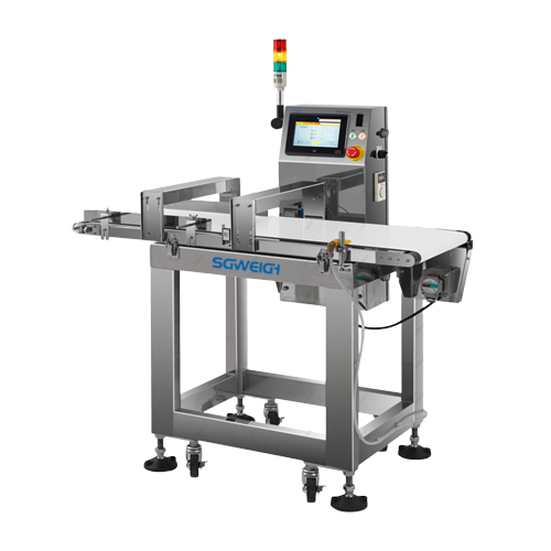 大米金检重检机袋装大米包装后金属检测重量检测分选一体机器